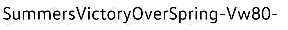 SummersVictoryOverSpring-Vw80字体转换