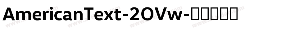 AmericanText-2OVw字体转换