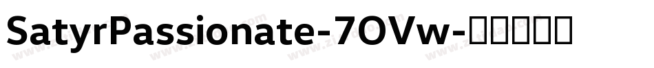 SatyrPassionate-7OVw字体转换