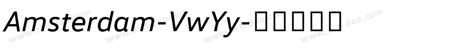 Amsterdam-VwYy字体转换