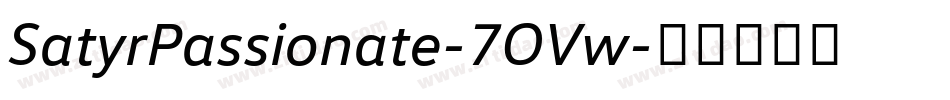 SatyrPassionate-7OVw字体转换