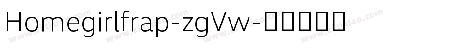 Homegirlfrap-zgVw字体转换