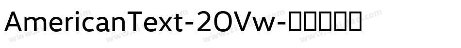 AmericanText-2OVw字体转换
