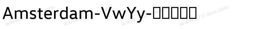 Amsterdam-VwYy字体转换