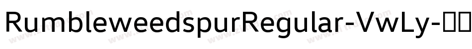 RumbleweedspurRegular-VwLy字体转换
