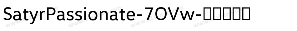 SatyrPassionate-7OVw字体转换