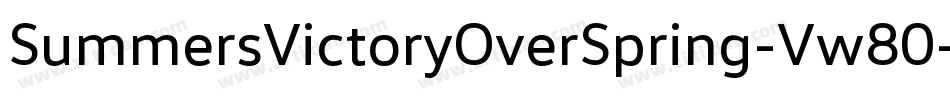 SummersVictoryOverSpring-Vw80字体转换