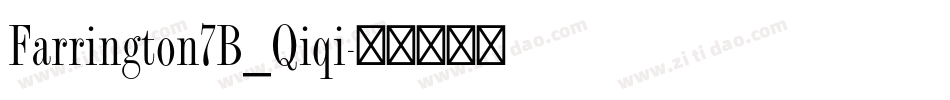 Farrington7B_Qiqi字体转换