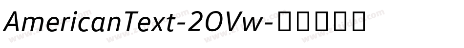 AmericanText-2OVw字体转换