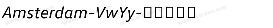Amsterdam-VwYy字体转换