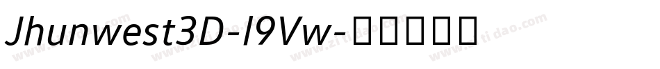 Jhunwest3D-l9Vw字体转换