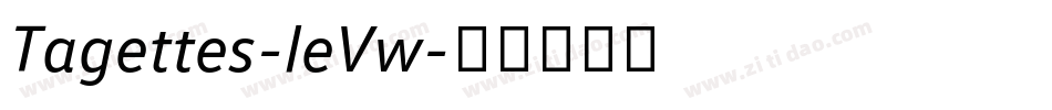 Tagettes-leVw字体转换
