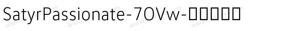 SatyrPassionate-7OVw字体转换