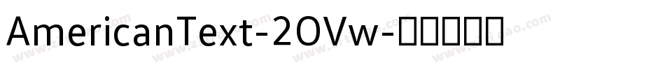 AmericanText-2OVw字体转换