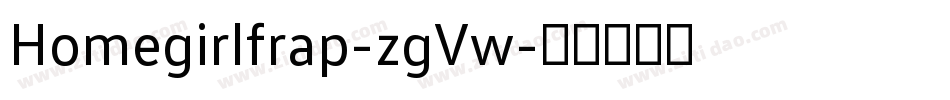 Homegirlfrap-zgVw字体转换