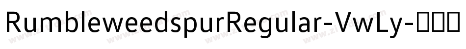 RumbleweedspurRegular-VwLy字体转换