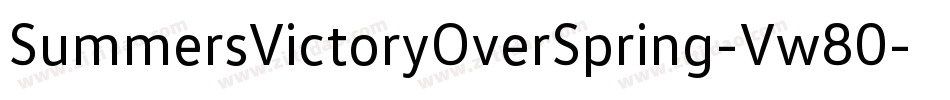 SummersVictoryOverSpring-Vw80字体转换