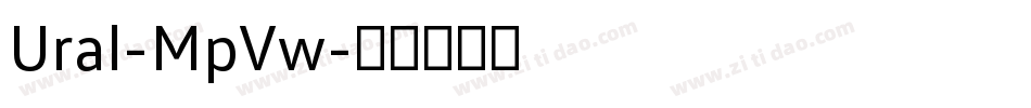 Ural-MpVw字体转换