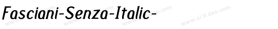 Fasciani-Senza-Italic字体转换