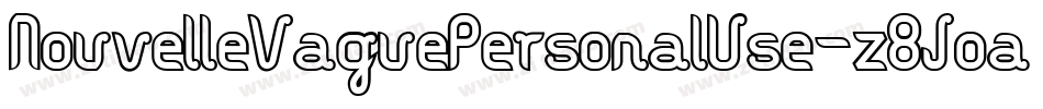 NouvelleVaguePersonalUse-z8Joa字体转换