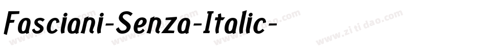 Fasciani-Senza-Italic字体转换