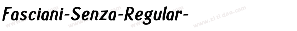 Fasciani-Senza-Regular字体转换