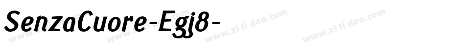 SenzaCuore-Egj8字体转换