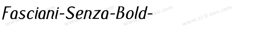 Fasciani-Senza-Bold字体转换