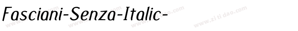 Fasciani-Senza-Italic字体转换