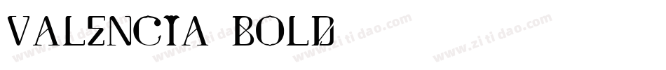 Valencia-Bold字体转换