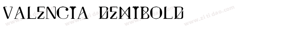 Valencia-DemiBold字体转换