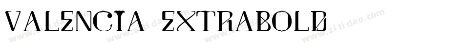 Valencia-ExtraBold字体转换