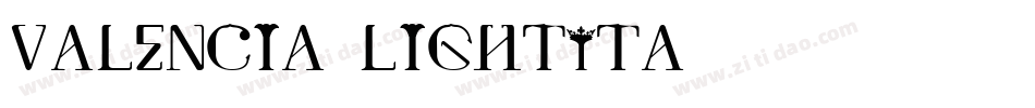 Valencia-LightIta字体转换