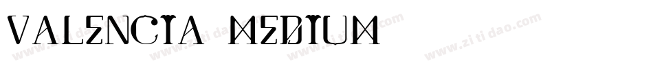 Valencia-Medium字体转换