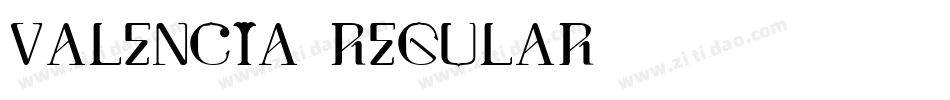 Valencia-Regular字体转换