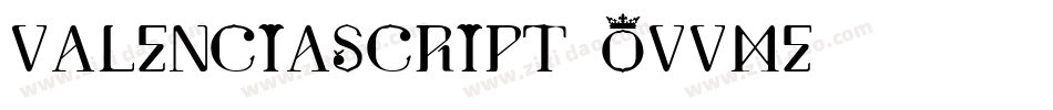 ValenciaScript-OVVMe字体转换
