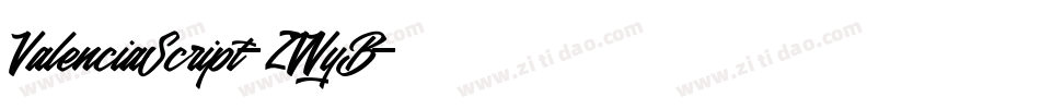 ValenciaScript-ZVVyB字体转换