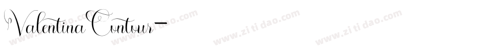 ValentinaContour字体转换