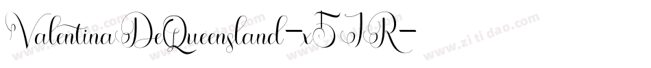 ValentinaDeQueensland-x5JR字体转换