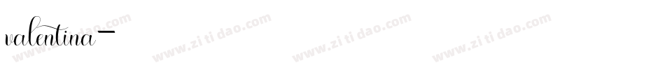 valentina字体转换
