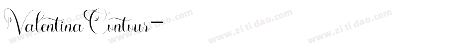 ValentinaContour字体转换