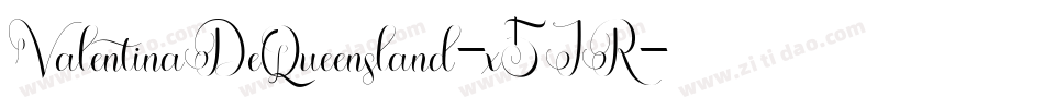 ValentinaDeQueensland-x5JR字体转换