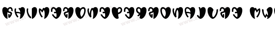ShimesOnePersonalUse-MwGx字体转换