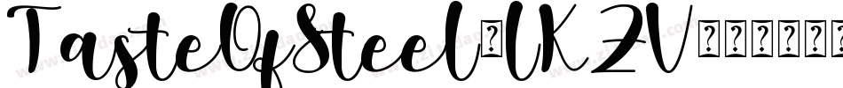 TasteOfSteel-lKZV字体转换