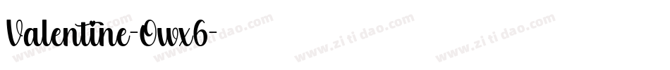 Valentine-Owx6字体转换