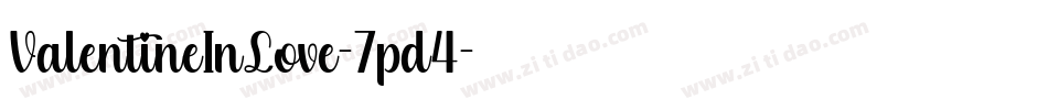 ValentineInLove-7pd4字体转换
