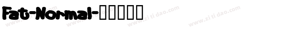 Fat-Normal字体转换