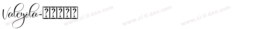 Valeyola字体转换