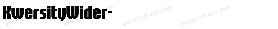 KwersityWider字体转换