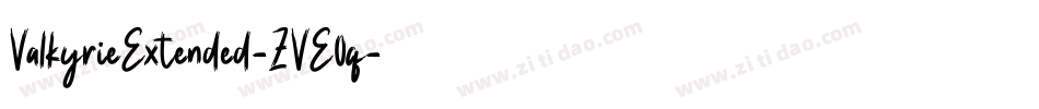 ValkyrieExtended-ZVE0q字体转换